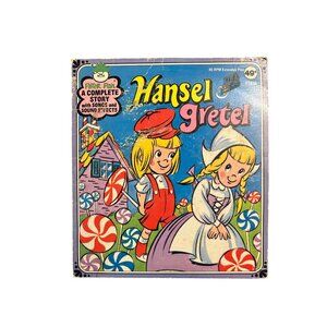 Hansel & Gretel Peter Pan Records 45 RPM Vinyl Storybook & Songs Vintage 1970s K